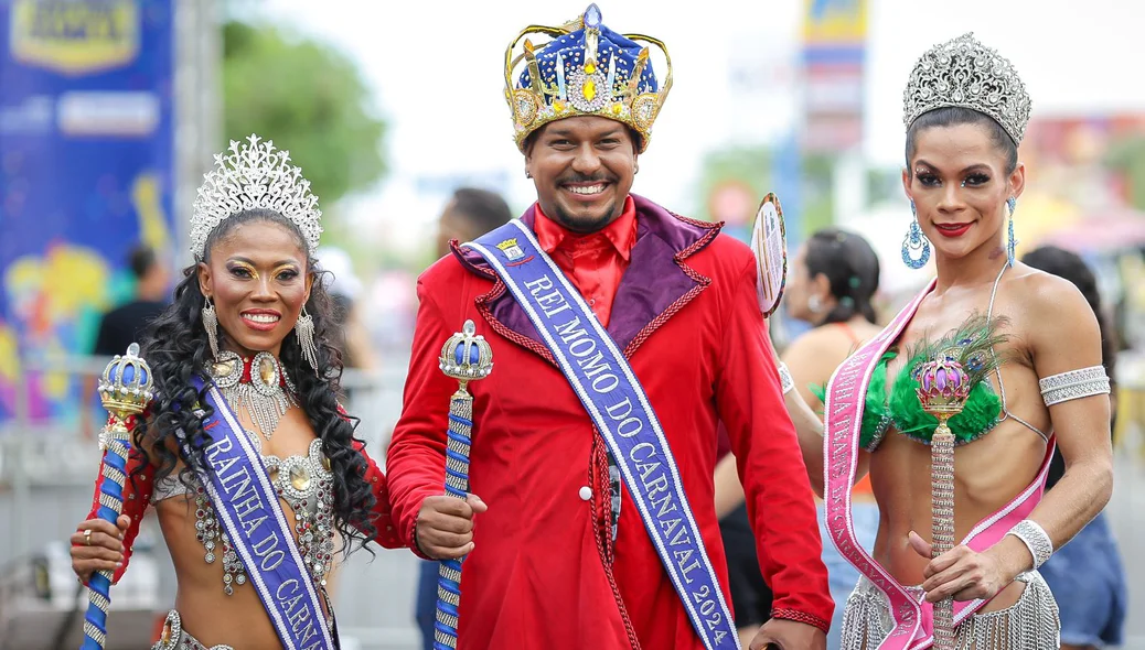 Rainha, Rei Momo e Rainha Trans do Carnaval de 2024