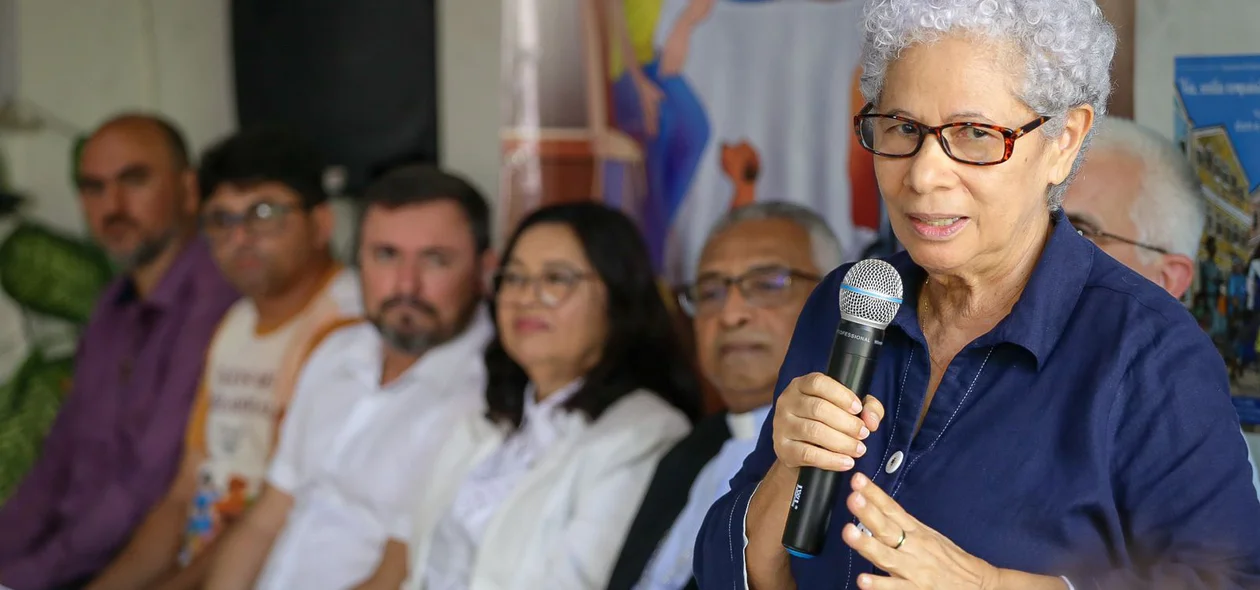 Regina Sousa no lançamento da Campanha da Fraternidade 2024