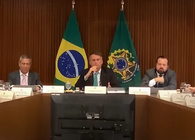 Reunião do então presidente Jair Bolsonaro em 2022