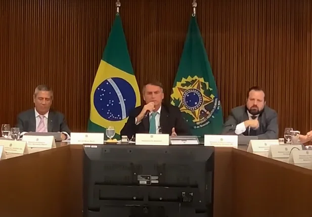 Reunião do então presidente Jair Bolsonaro em 2022