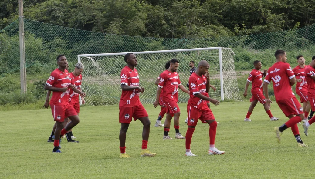 River realiza último treino antes de jogo contra o Ypiranga