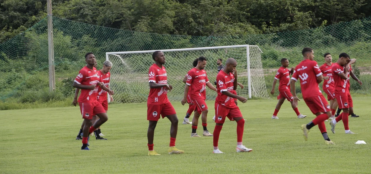River realiza último treino antes de jogo contra o Ypiranga