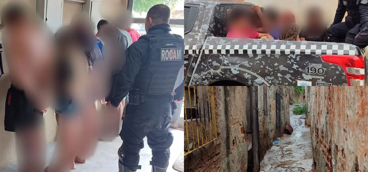 Rocam prendeu os criminosos no local conhecido como Beco do Jorge