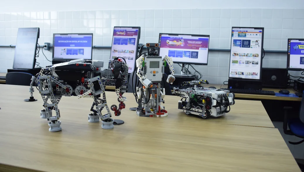 Sala de robótica da nova Escola do SESI