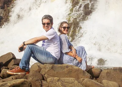 Senador Randolfe Rodrigues e Priscila Carnaúba, sua esposa