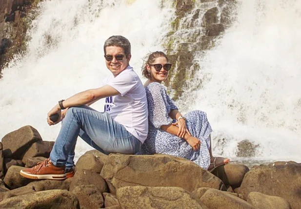 Senador Randolfe Rodrigues e Priscila Carnaúba, sua esposa