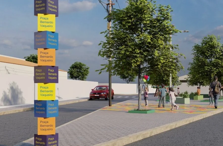 Será instalado um playground infantil na pracinha