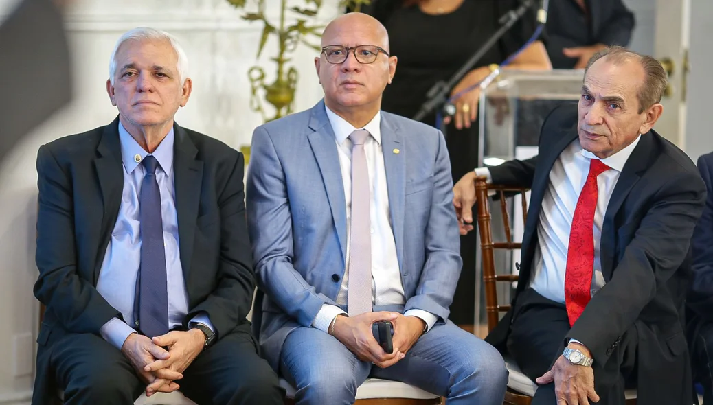 Themístocles Filho, Franzé Silva e Marcelo Castro