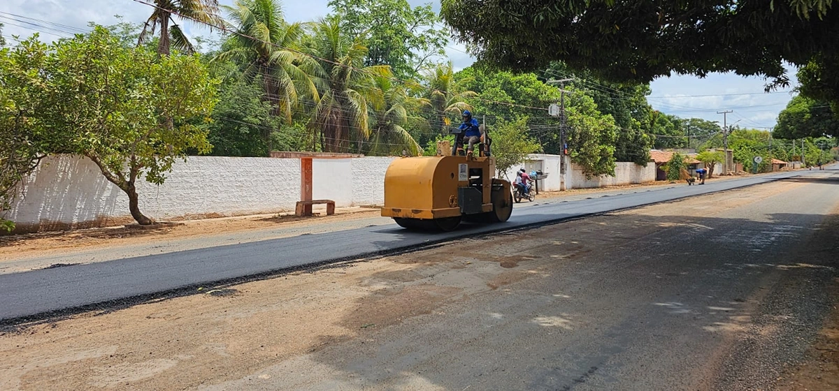 Trecho em obras da Avenida Camilo Filho