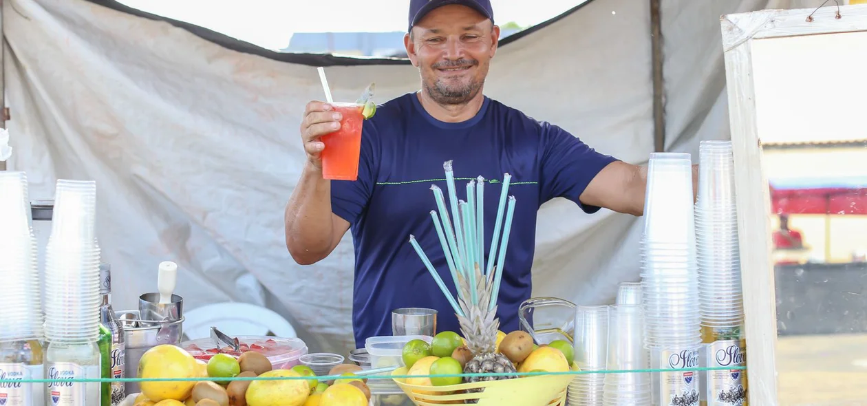Vendedor ambulante no Vaca Atolada