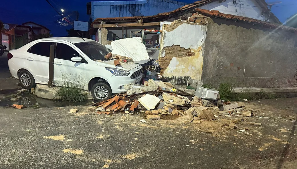 A parte onde as crianças estavam ficou destruída