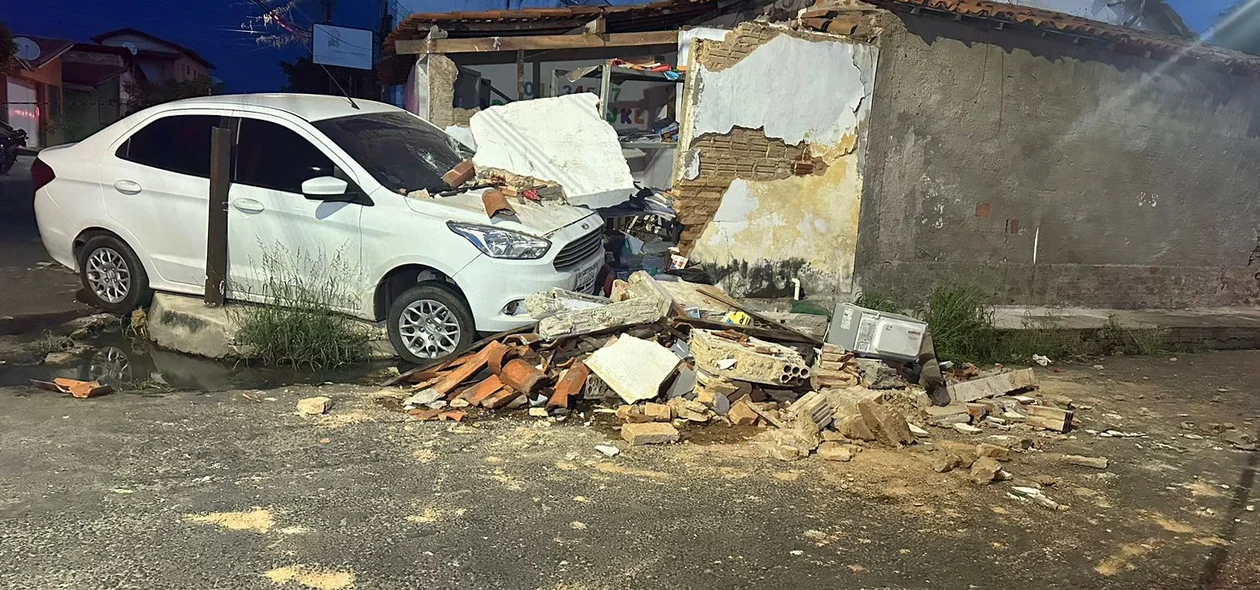 A parte onde as crianças estavam ficou destruída