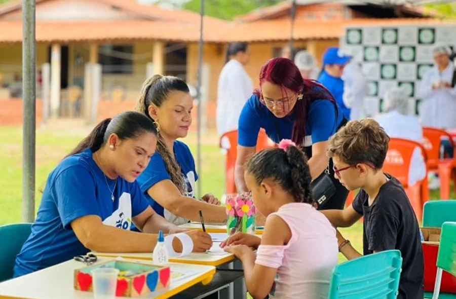 Ação social realizada em União