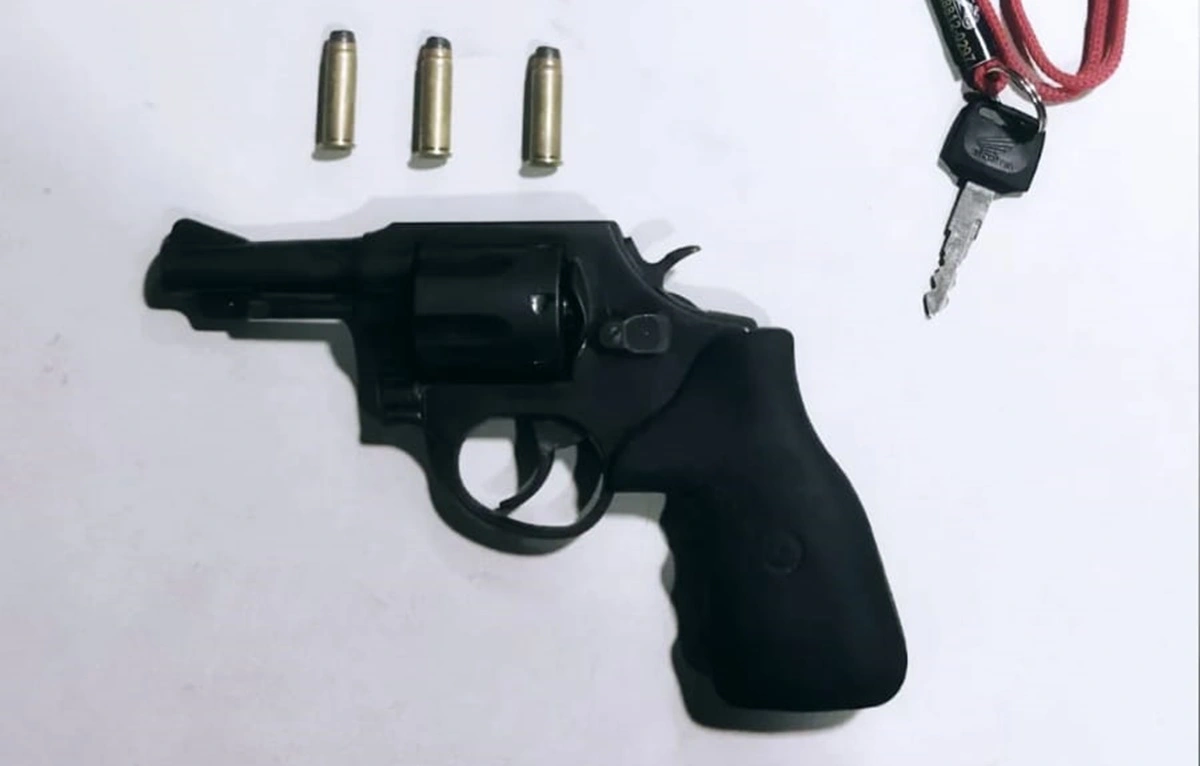 Arma utilizada durante a ação do bandido