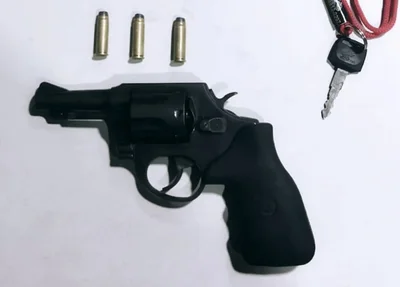 Arma utilizada durante a ação do bandido