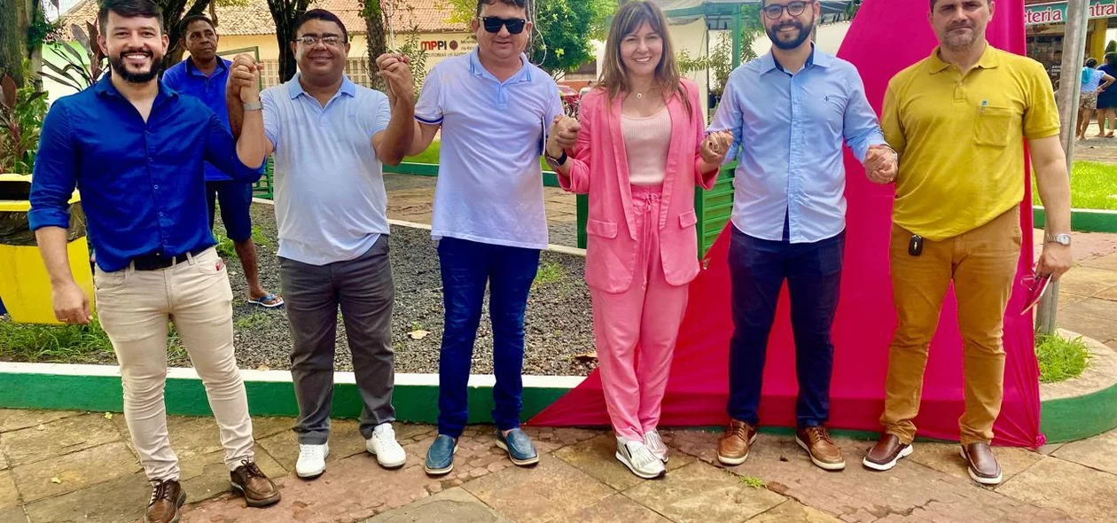 Autoridades de Esperantina no evento
