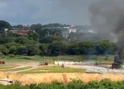 Avião da PF cai em Belo Horizonte