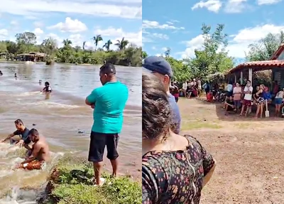 Barragem do Sossego, em Barras, onde dois irmãos desapareceram após se afogarem no dia 31 de março de 2024