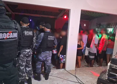 BPTRan no bar localizado no bairro Madre Teresa