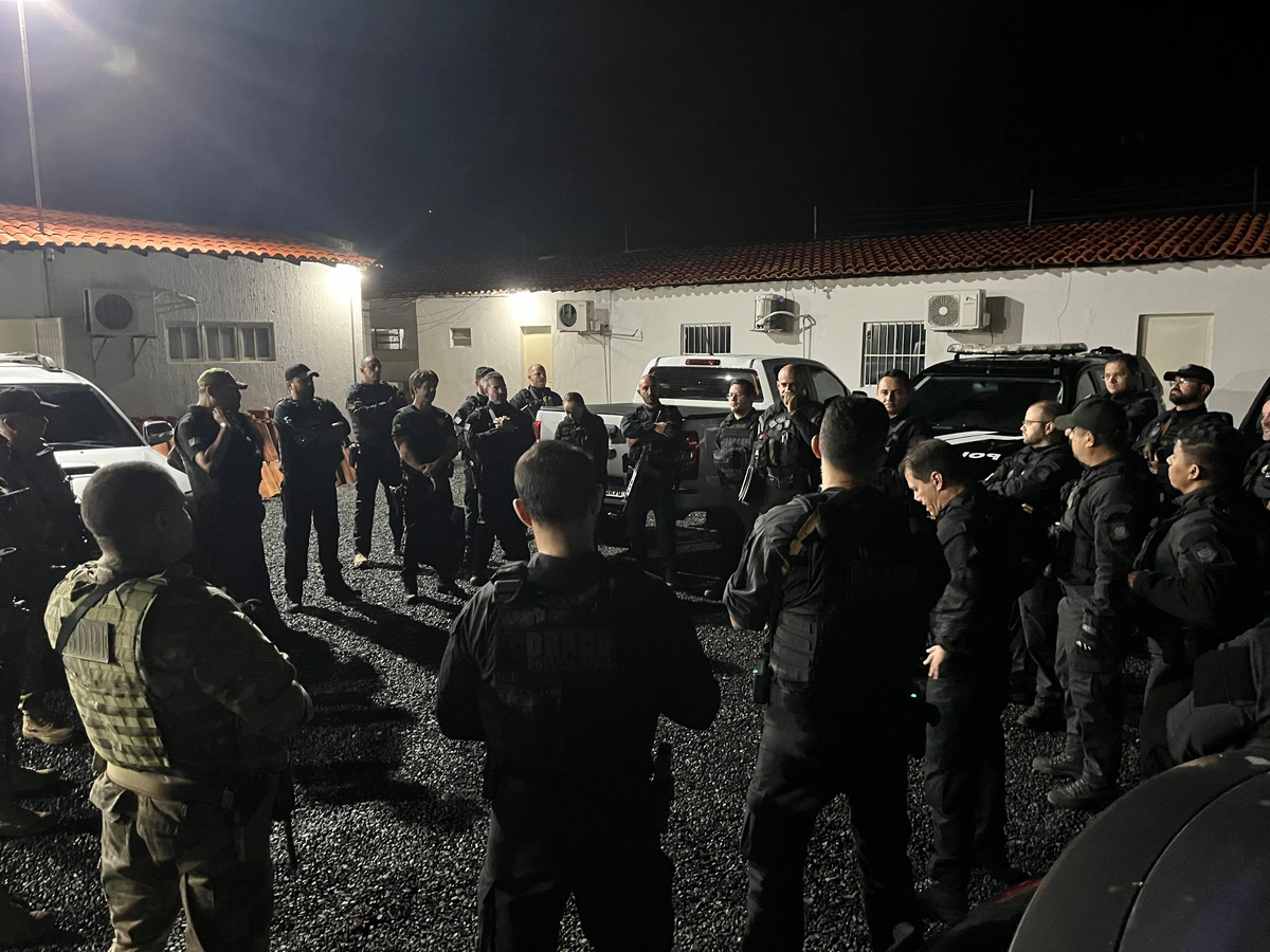 Briefing da operação do DRACO contra a GDE em Teresina