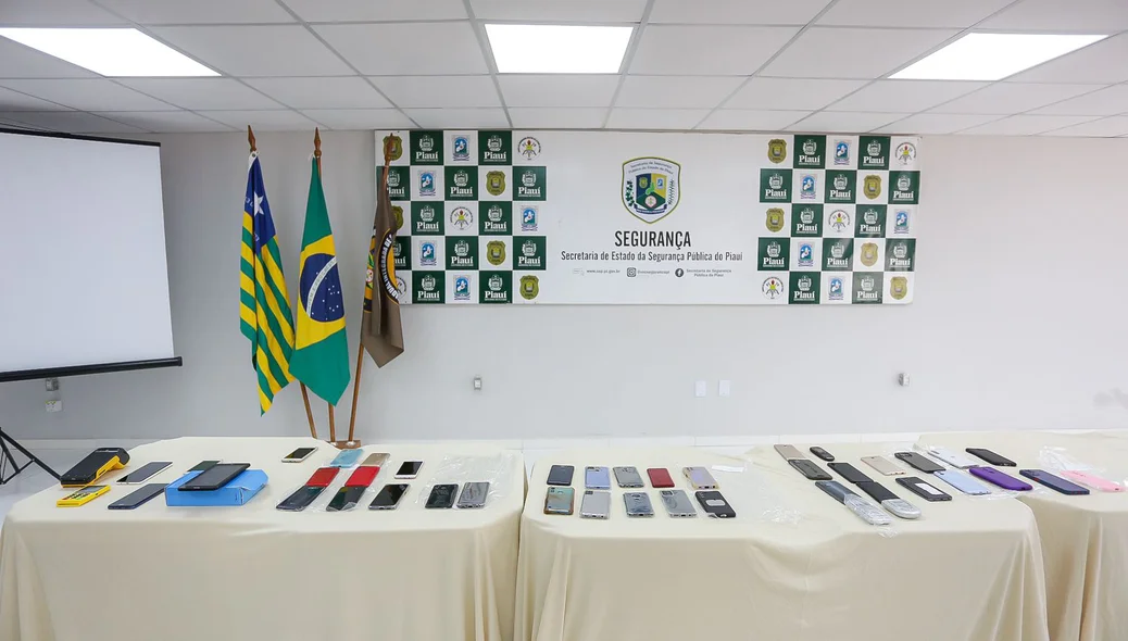 Celulares foram encaminhados à sede da SSP