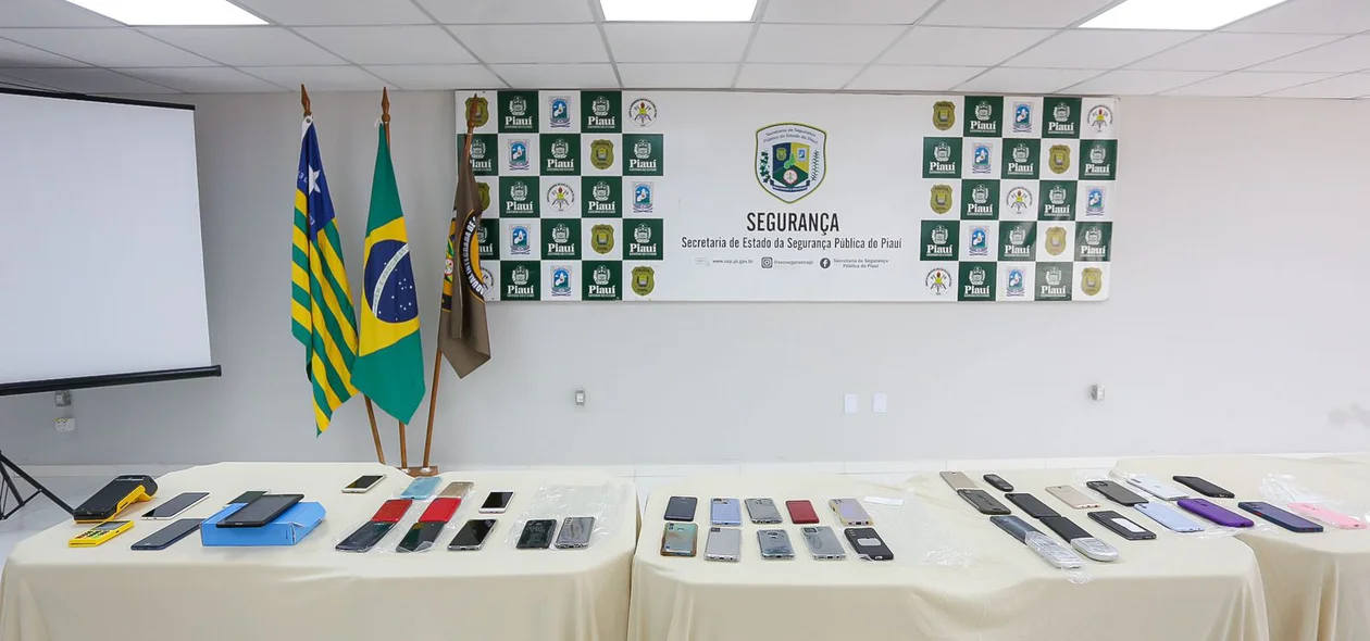 Celulares foram encaminhados à sede da SSP