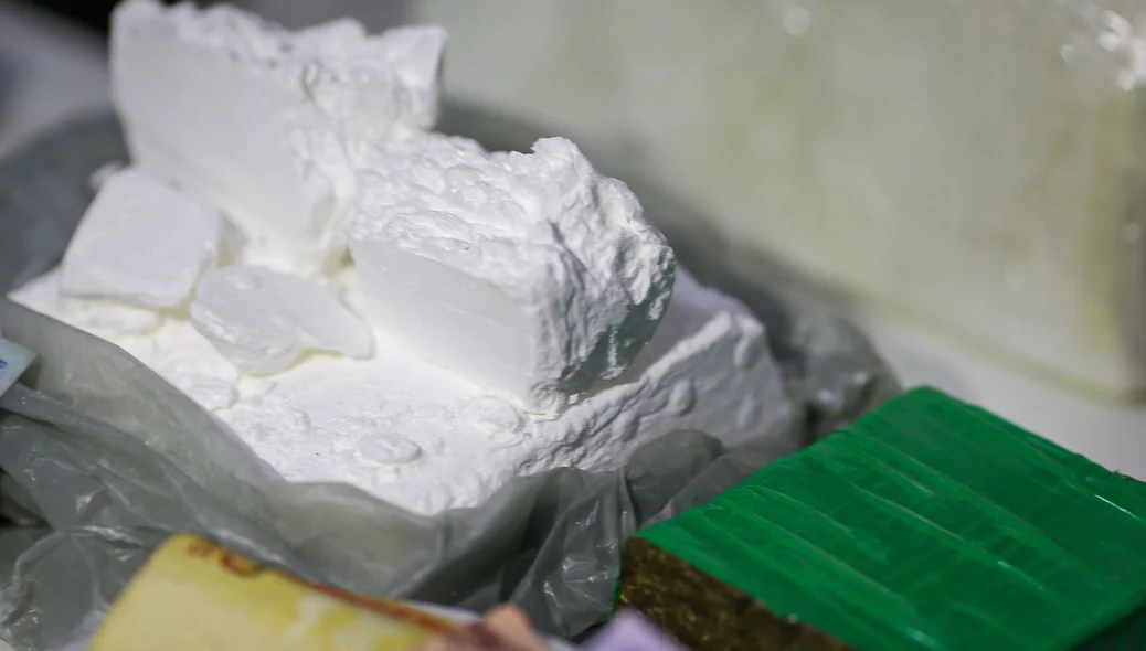 Cocaína apreendida