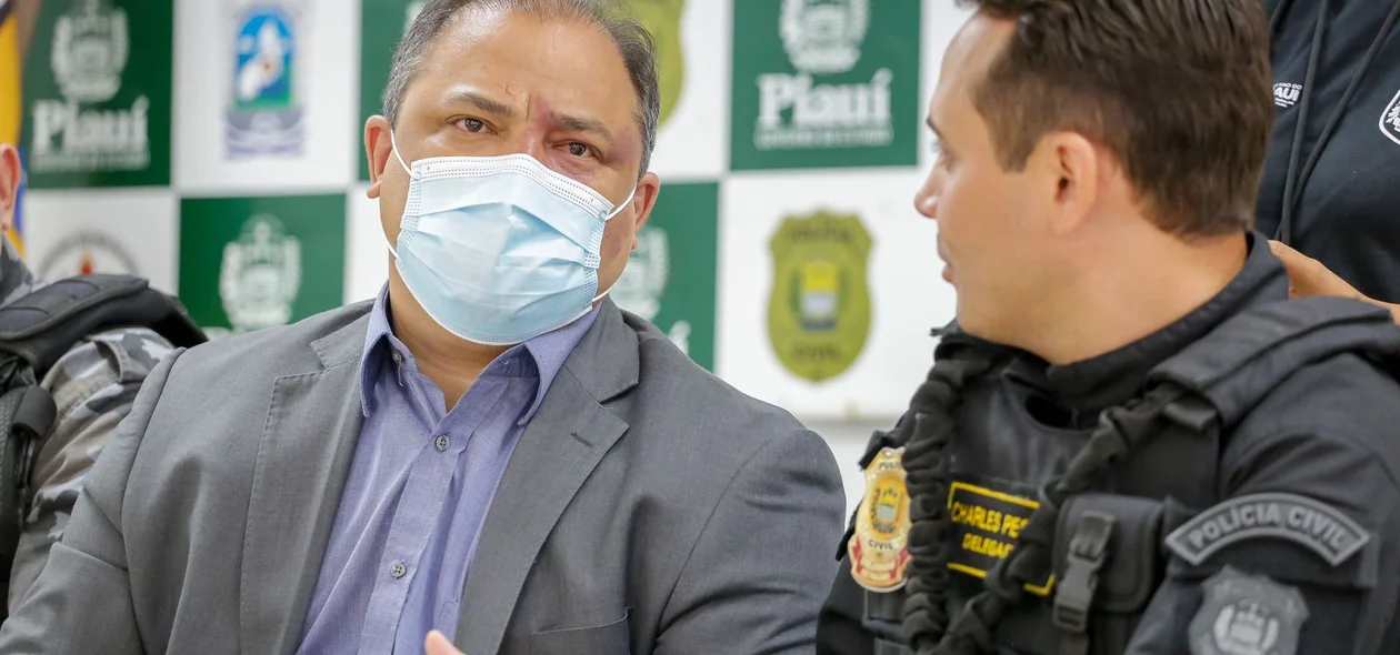 Delegados em coletiva