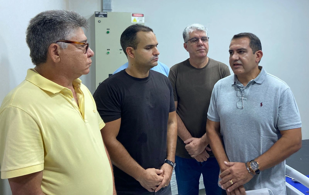 Deputado estadual João Mádison (MDB), acompanhado do seu filho, João Filho