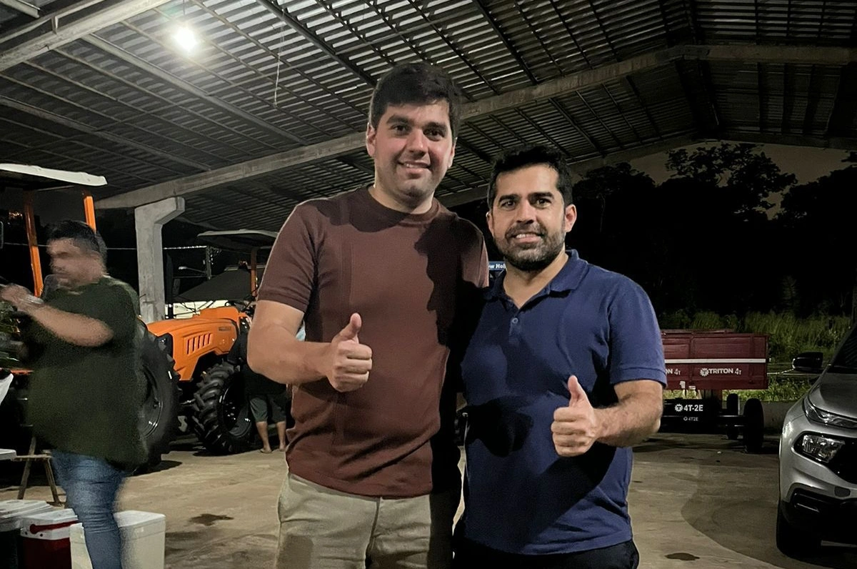 Deputado Marreca Filho e vereador Bruno Vilarinho