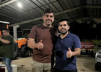 Deputado Marreca Filho e vereador Bruno Vilarinho