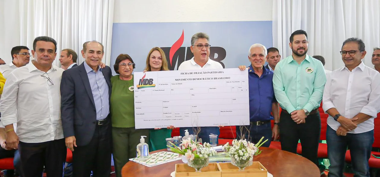Diretório do MDB realiza evento de filiação na sede do partido em Teresina