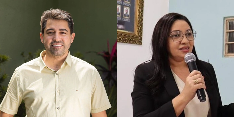 Dr. Verlandim (PT) e Gerlane Cabral (MDB)