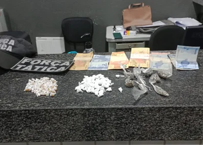 Drogas e dinheiro em espécie são apreendidos pela Polícia Militar em Piripiri