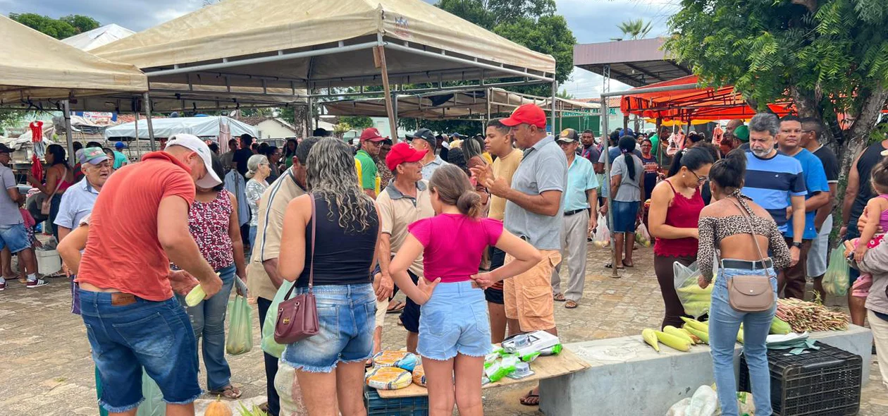 Feira Municipal acontece na Praça da Rodoviária em Curimatá
