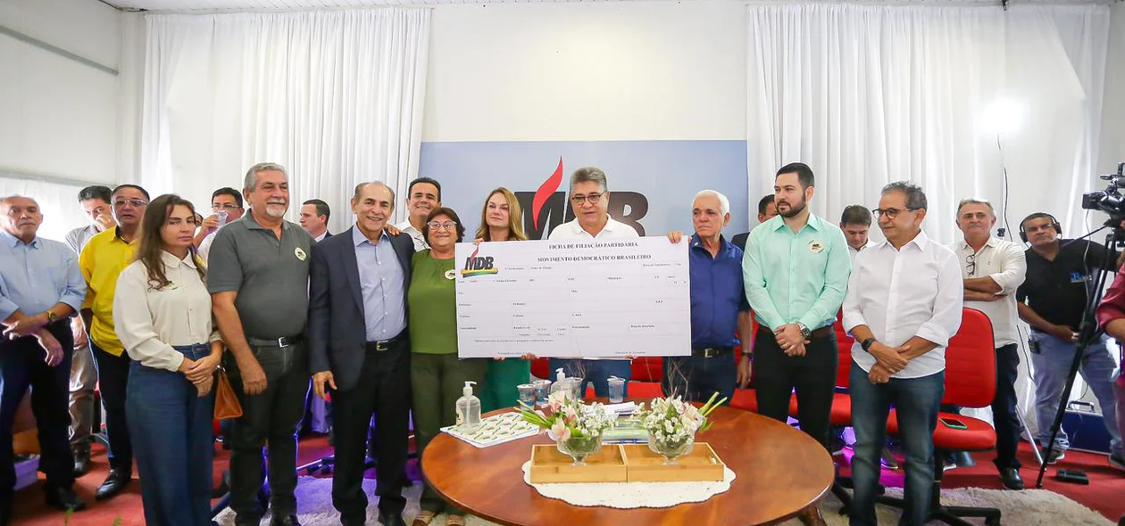 Filiação ao MDB acontece nesta segunda em Teresina