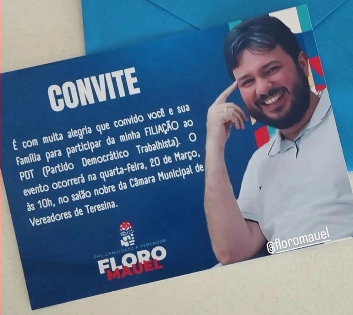 Floro Mauel confirma que se filiará ao PDT nesta quarta-feira (20)