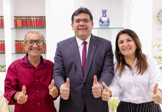 Governador Rafael Fonteles em audiência com a prefeita Maninha Fontenele