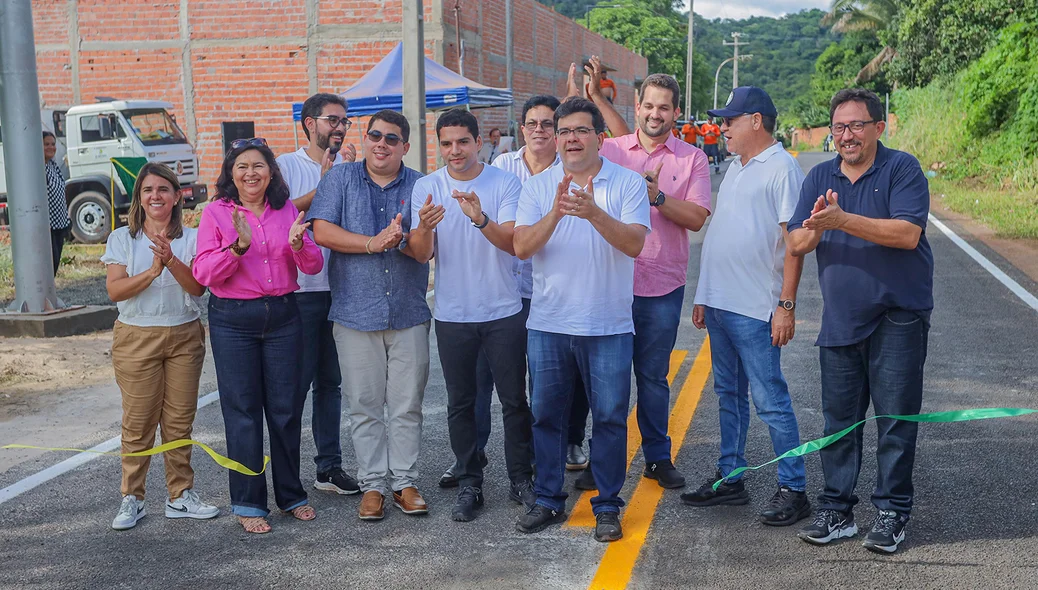 Inauguração da revitalização e manutenção da sinalização rodoviária na Rodovia PI-233