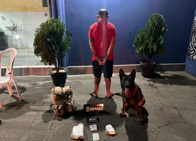 Indivíduo de 49 anos foi preso pelo Denarc enquanto transportava droga avaliada em R$ 130 mil