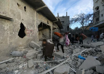 Israel bombardeia Faixa de Gaza em 10 de março de 2024