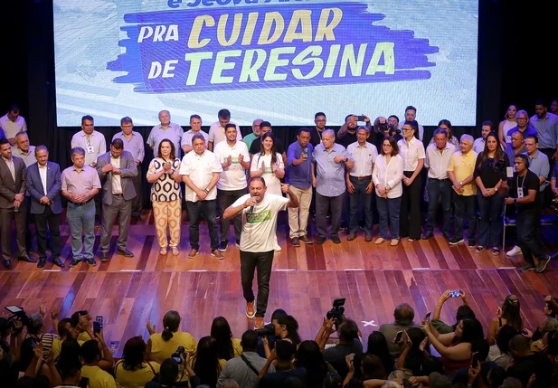 Jeová Alencar durante discurso