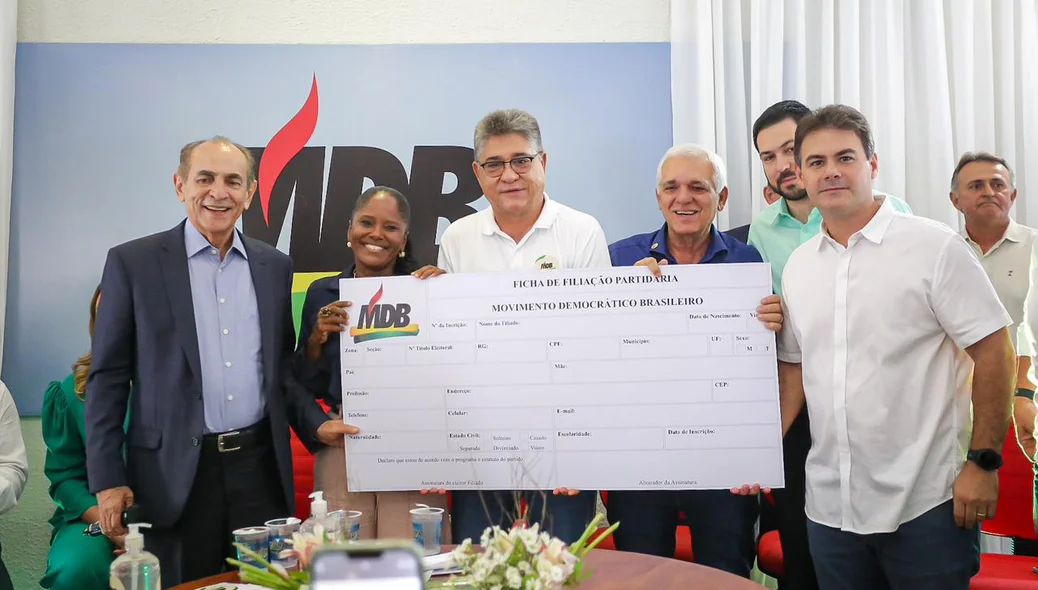 Marcelo Castro, João Madison e Themístocles participam de evento de filiação ao MDB