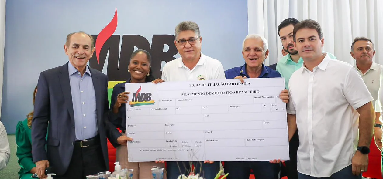 Marcelo Castro, João Madison e Themístocles participam de evento de filiação ao MDB