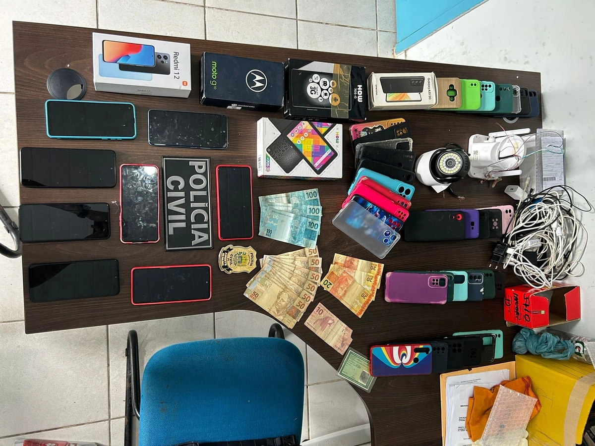 Material apreendido durante operação na cidade de Tutóia