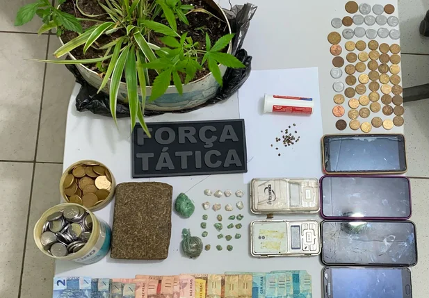 Material apreendido pela PM em Valença do Piauí