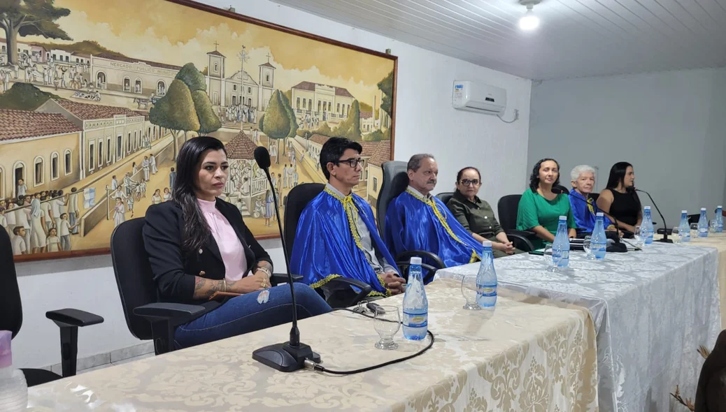 Mesa de Honra da abertura do Salão do Livro de Pedro II