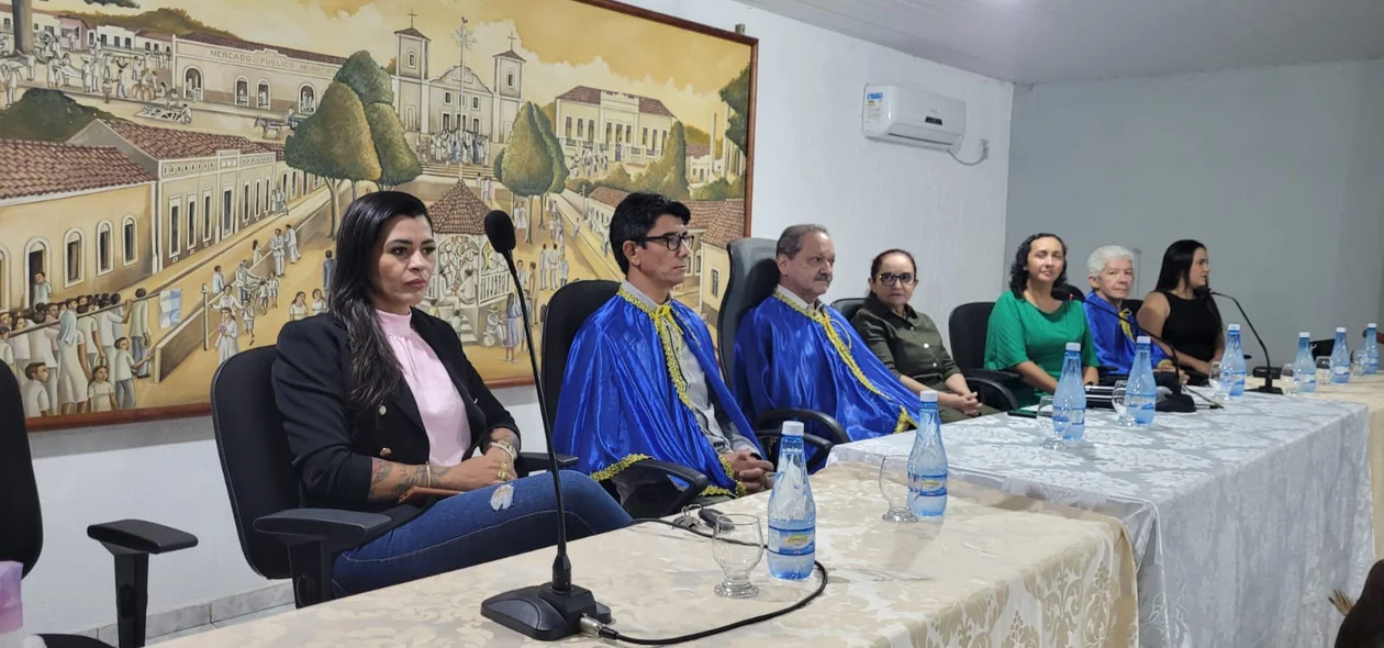 Mesa de Honra da abertura do Salão do Livro de Pedro II