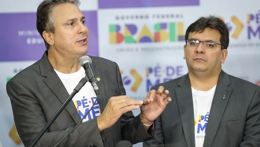 Ministro Camilo Santana e governador Rafael Fonteles