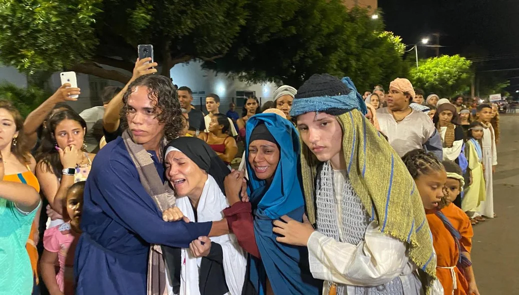 Momento da encenação